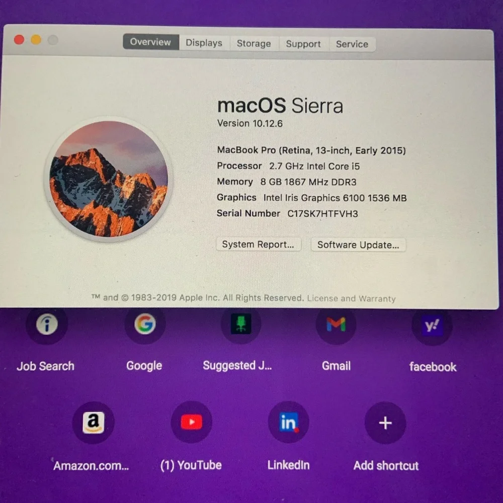 Apple MacBook Pro with Silver Finish